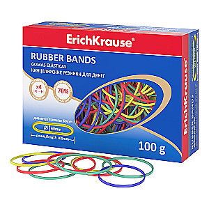 ErichKrause biroja gumijas naudas, 100 mm (dažādu krāsu)