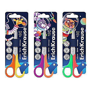 Bērnu šķēres ErichKrause FunCut Space Animals, 12.5 cm