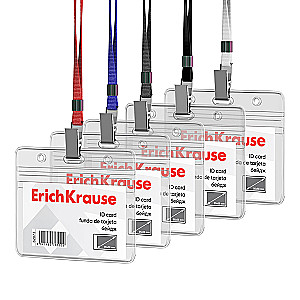 Horizontālais identifikācijas karte ErichKrause, 95x58 mm (krāsu maisījums)