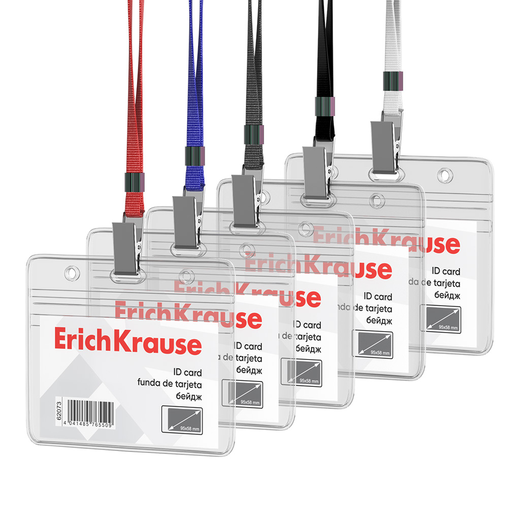 Horizontal badge ErichKrause, 95x58 mm (color mix)