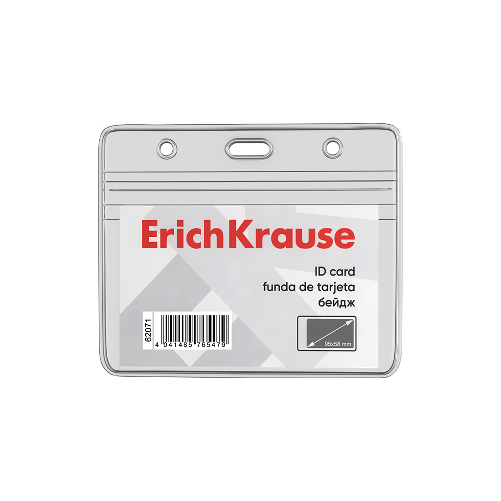 Horizontālais identifikācijas karte ErichKrause, 95x58 mm (krāsu maisījums)