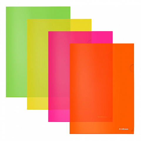 Folder A4 ErichKrause Glossy Neon (color mix)