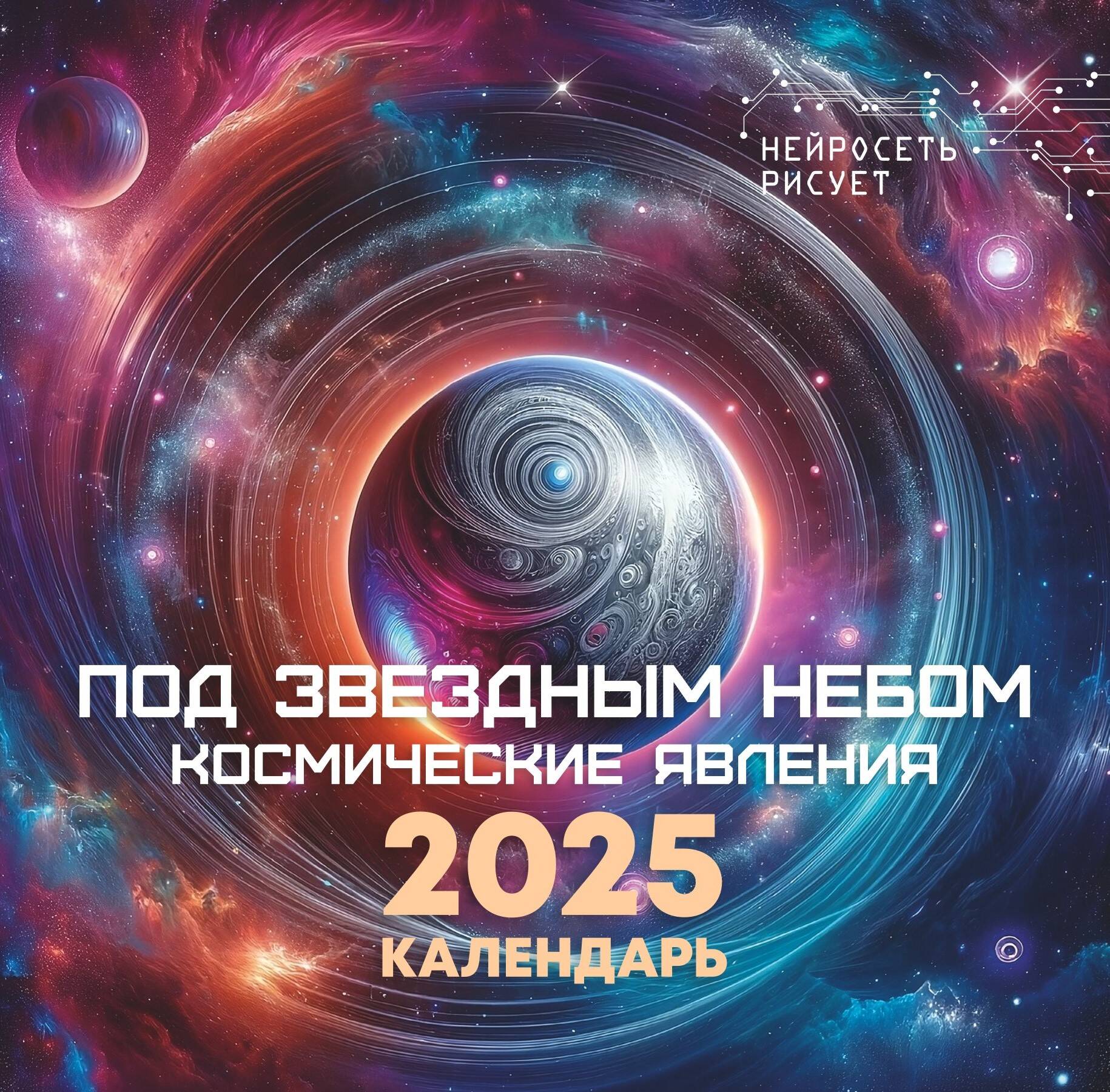 Zvaigžņu debesīs. Kosmiskie fenomeni. Neironu tīkls zīmē