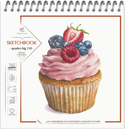 Bloknotu-sketchbook Fine Line Quadro Big