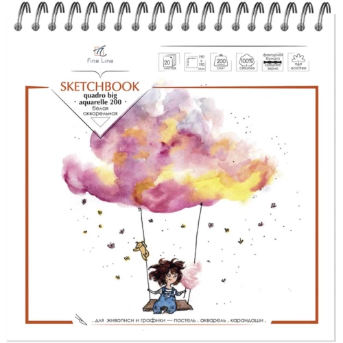 Bloknotu-sketchbook QUADRO BIG