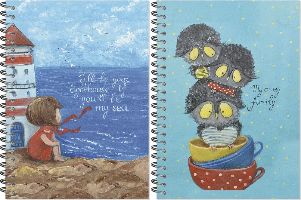 Bloknotu-sketchbook A5 Mīļās atklātnes