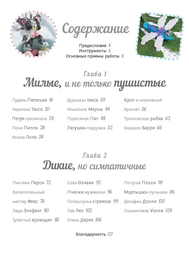 Varavīksnes zooloģiskais dārzs. Atslēgu piekari, rokassprādzes, matu spraudītes