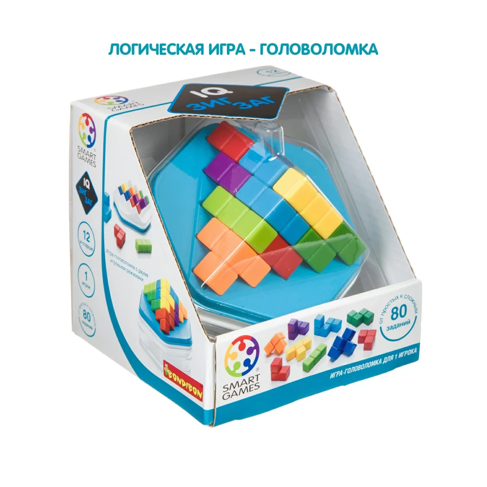 Loģiskā spēle Bondibon IQ-Zigzags