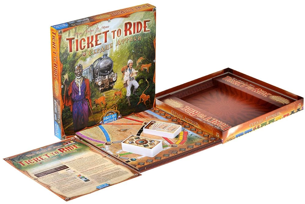 Galda spēle - Ticket to Ride. Āfrikas sirds (paplašinājums)