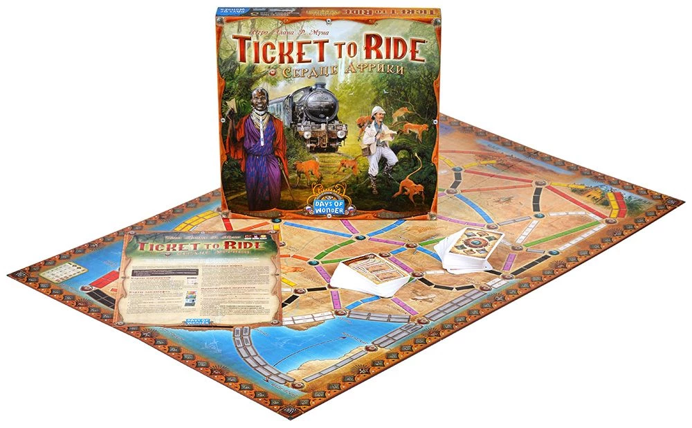 Galda spēle - Ticket to Ride. Āfrikas sirds (paplašinājums)