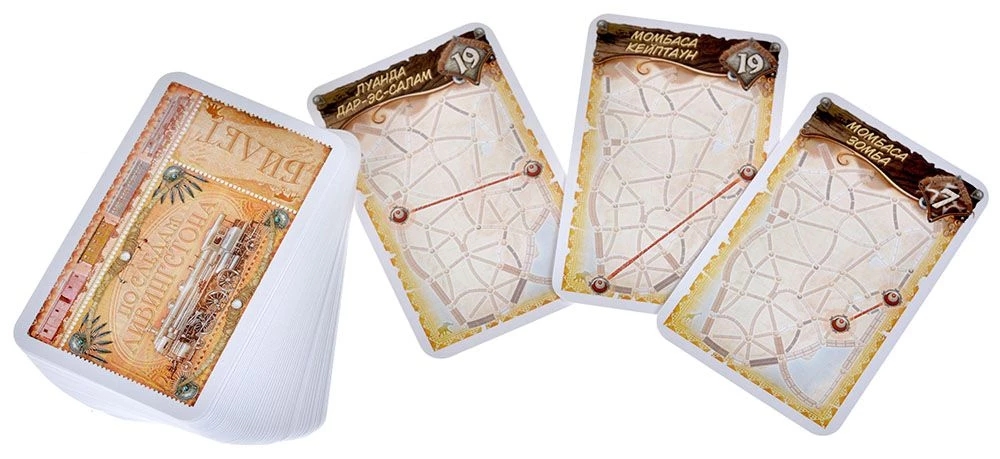 Galda spēle - Ticket to Ride. Āfrikas sirds (paplašinājums)