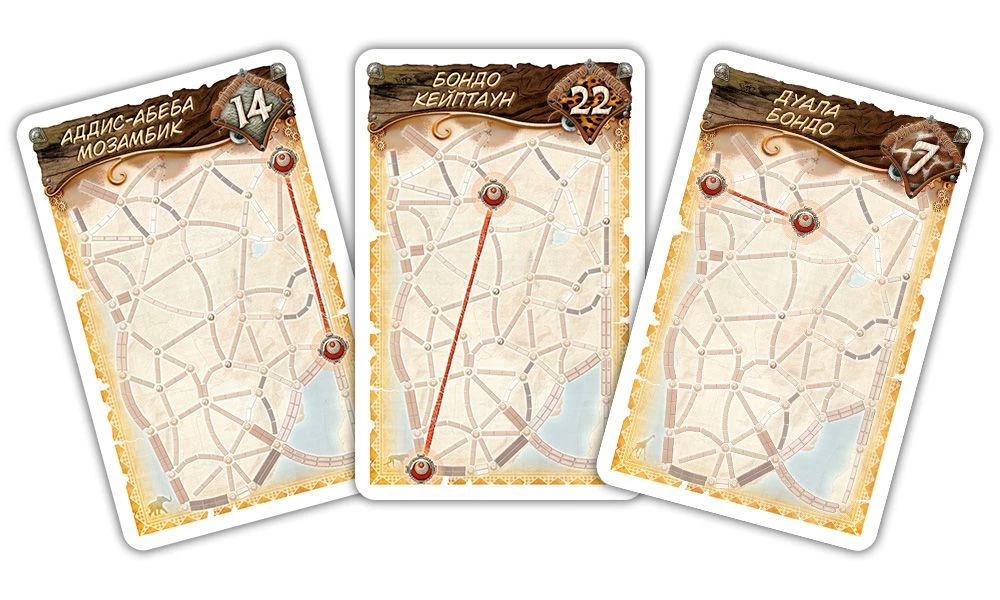Galda spēle - Ticket to Ride. Āfrikas sirds (paplašinājums)