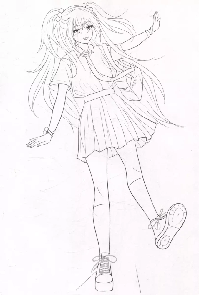 RAZKRĀSA Fashion Anime. Skolas stils