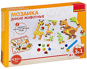 Mozaīka 3 in 1 Mežonīgie dzīvnieki