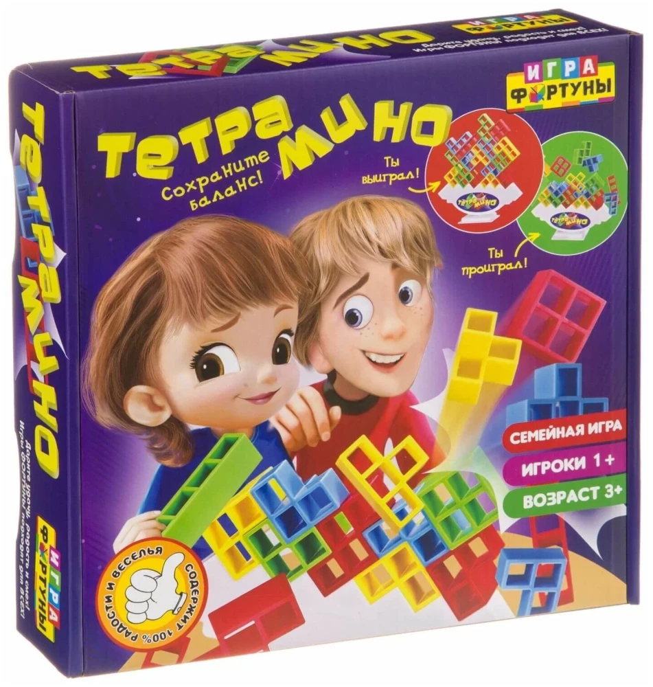 Galda ģimenes spēle Tetramino