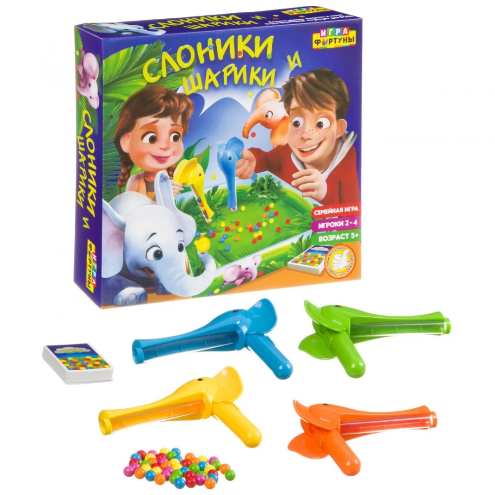 Galda spēle Zilonīši un Bumbiņas