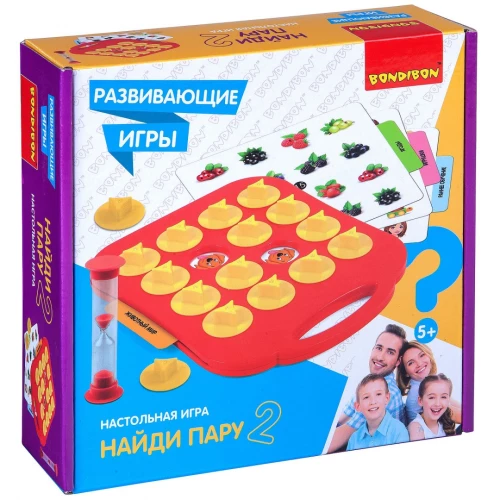 Attīstošās galda spēles Bondibon Atrodi pāri 2