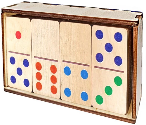 Koka domino Krāsains