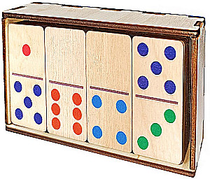 Koka domino Krāsains