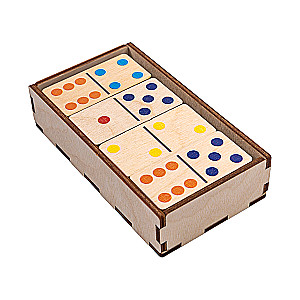 Koka domino Krāsains
