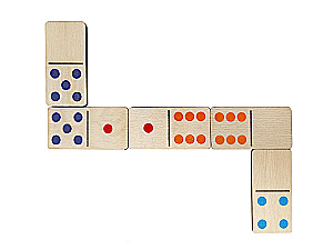 Koka domino Krāsains