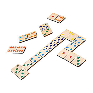 Koka domino Krāsains