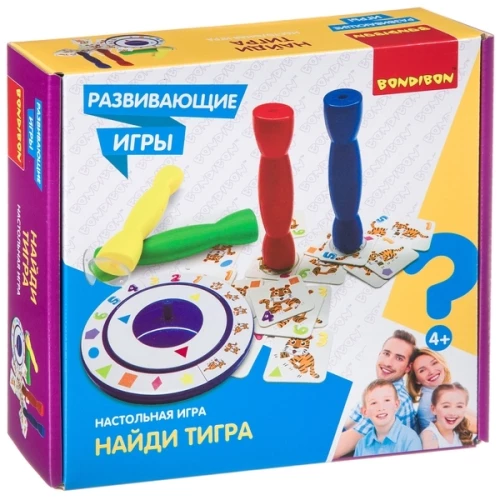 Attīstošā galda spēle "Atrodi tīģeri"