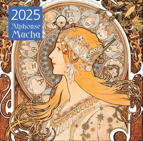 Alfons Muka. Sienas kalendārs 2025. gadam (300x300 mm)
