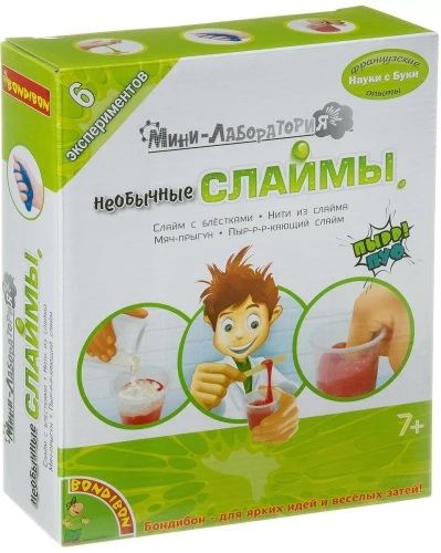 Franču eksperimenti. Mini laboratorija. Neparasti slimi
