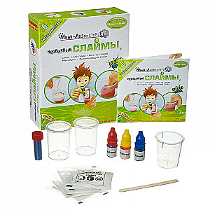 Franču eksperimenti. Mini laboratorija. Neparasti slimi