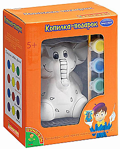 Radošais komplekts Dāvanu krājkasīte. Zilonis