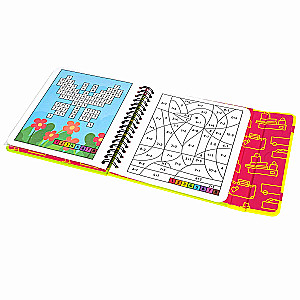 Mini spēles ceļā Krāsošanas-uzdevumi 2 ar krāsainajiem zīmuļiem