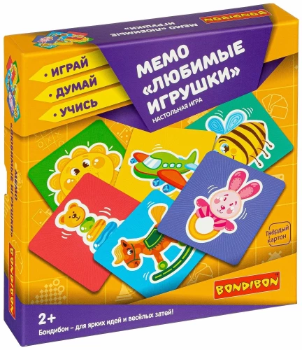 Galda spēle Memo. Mīļākās rotaļlietas