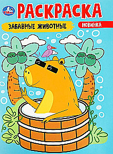 Забавные животные. Раскраска