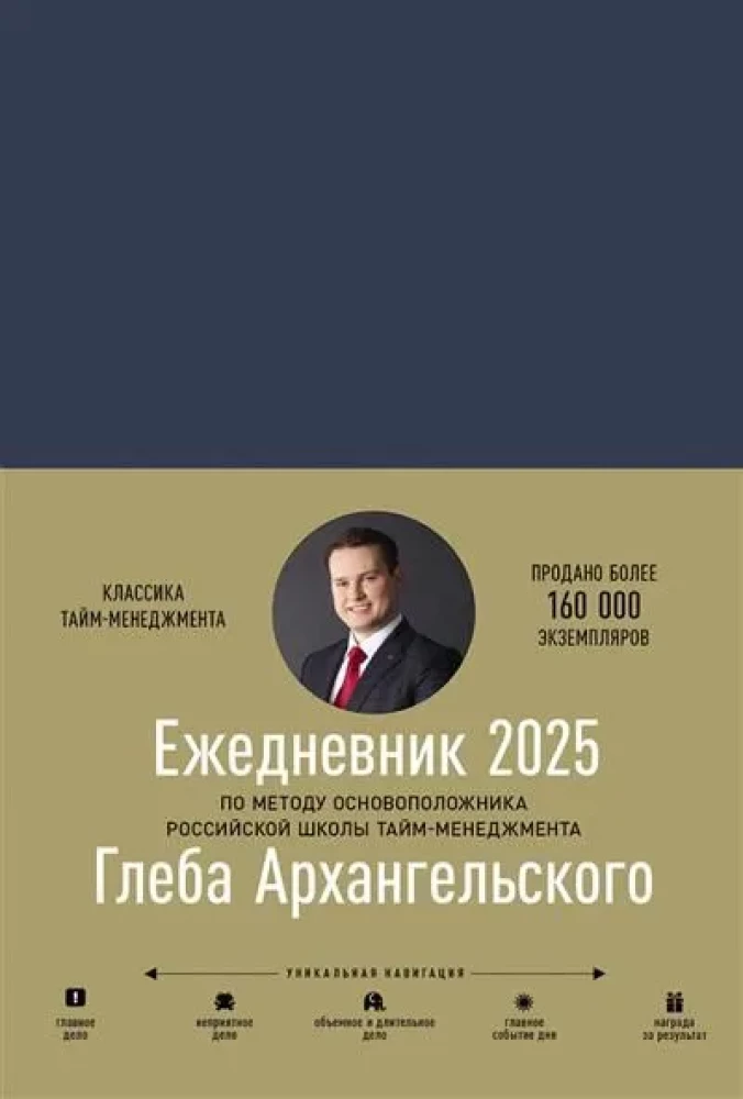 Ikdienas plānotājs. Gļeba Arhangelska metode (datēts ar 2025. gadu)