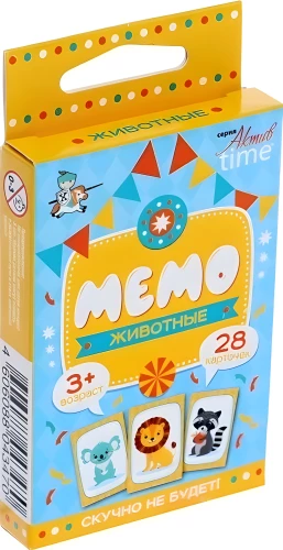 Galda spēle Memo. Dzīvnieki