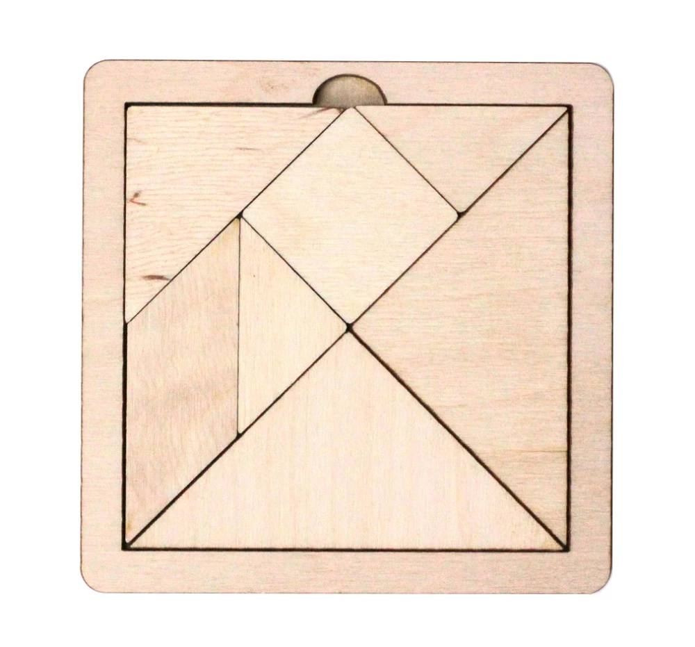 Koka puzle spēle Tangram