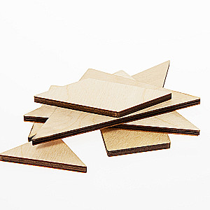 Koka puzle spēle Tangram