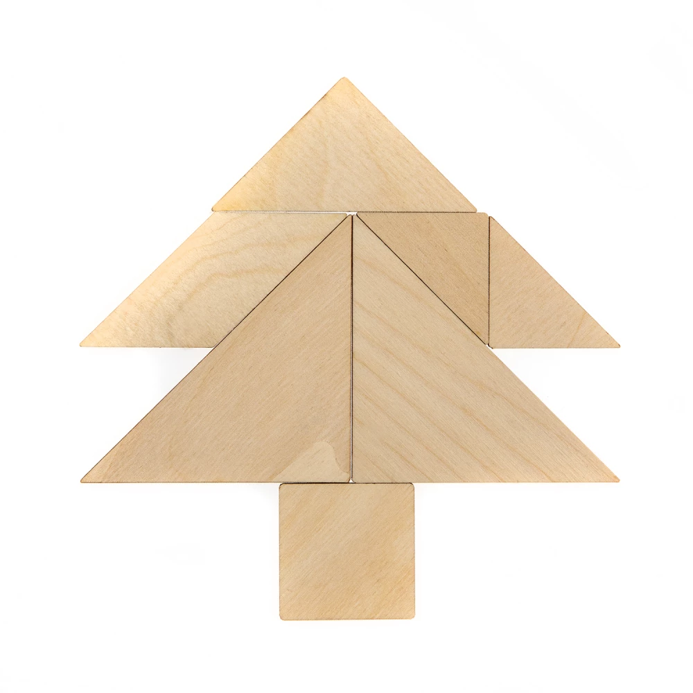 Koka puzle spēle Tangram