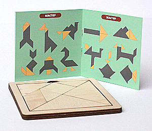 Koka puzle spēle Tangram