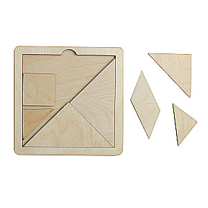 Koka puzle spēle Tangram