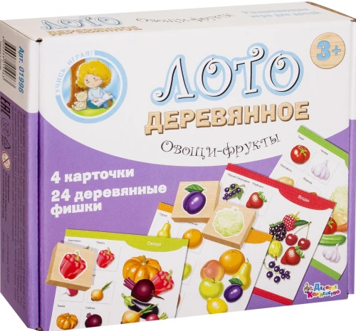 Koka loto Dārzeņi un augļi