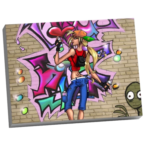 Molly numuru glezna (40x50) Pop-art grafiti stilā