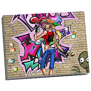 Molly numuru glezna (40x50) Pop-art grafiti stilā