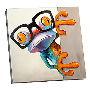 Numuru glezna Molly (20x20) Ziņkārīgā varde