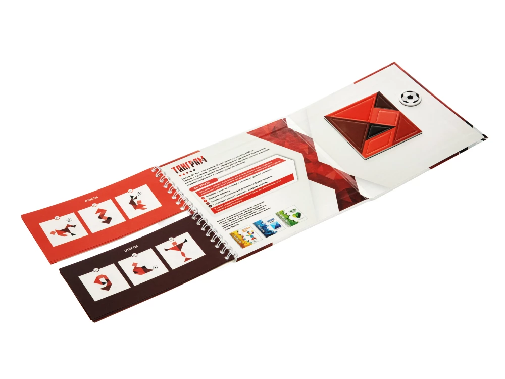 Magnētiskā spēle-mīkla Tangram. Futbols