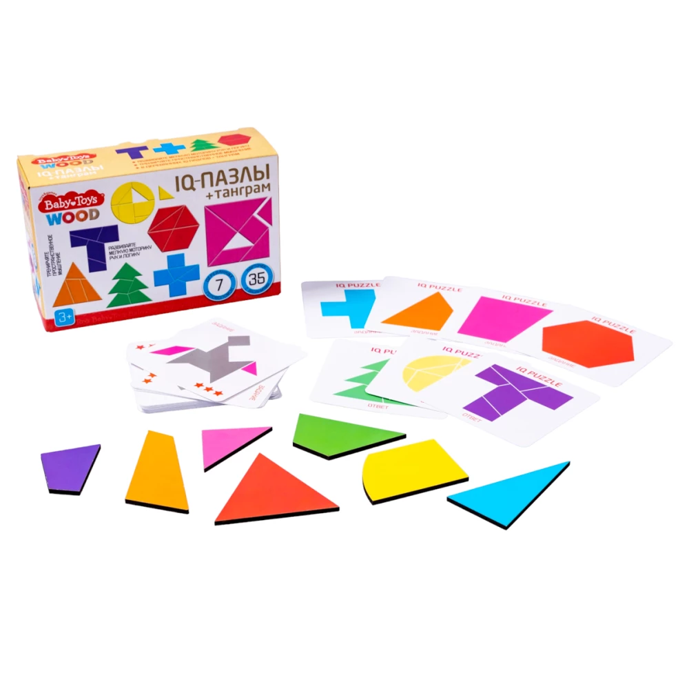 Настольная игра-головоломка IQ Пазлы. Танграм