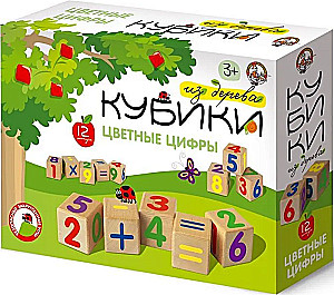 Koka kubi Krāsainas cipari