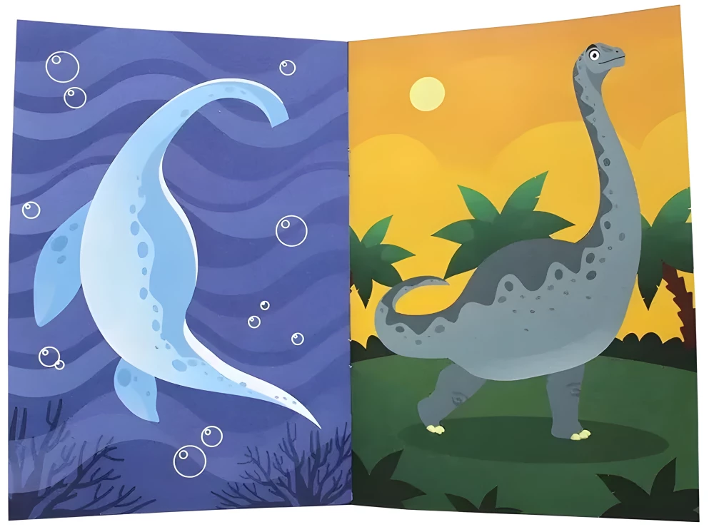 Priecīgais konstruktors no uzlīmēm Dinosauri