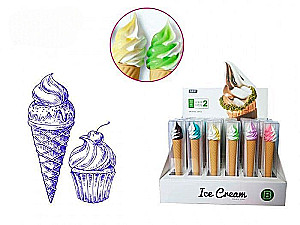 Gēla pildspalva 0,5 mm ICE CREAM 2, zila